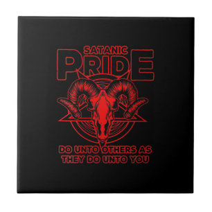 Carreau Fierté satanique Satanisme Pagan Goat Satan