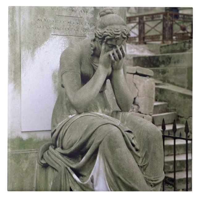 Carreau Figure de peine, de la tombe de Pierre Gareau (d (Devant)