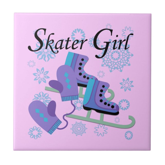 Carreau Fille de patineur (Devant)