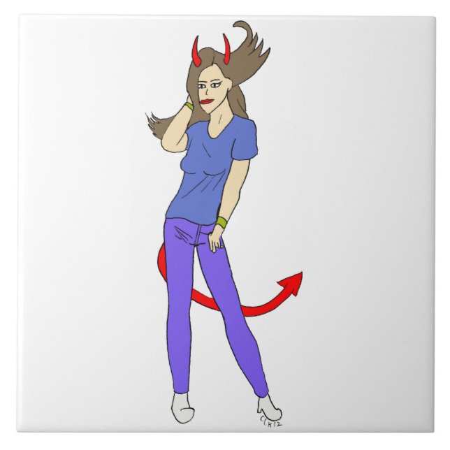 Carreau fille diable (Devant)