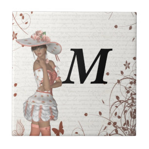 Carreau Fille en casquette d'été