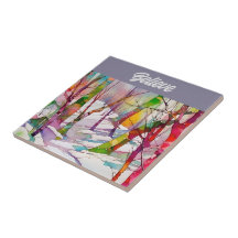 fine art tuile "croire"