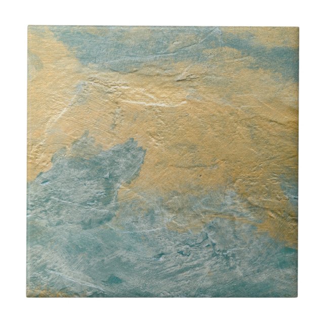 Carreau Finition Cuivre Turquoise Faux (Devant)