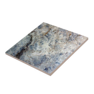 Carreau Finition en pierre de marbre blanc bleu glacé
