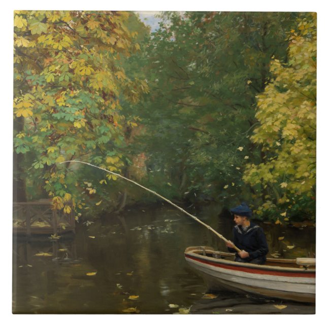 Carreau Fishing Boy (par Hans Andersen Brendekilde) (Devant)