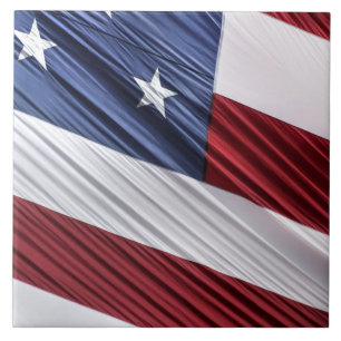 Carreau Flag patriotique américain rouge, blanc et bleu