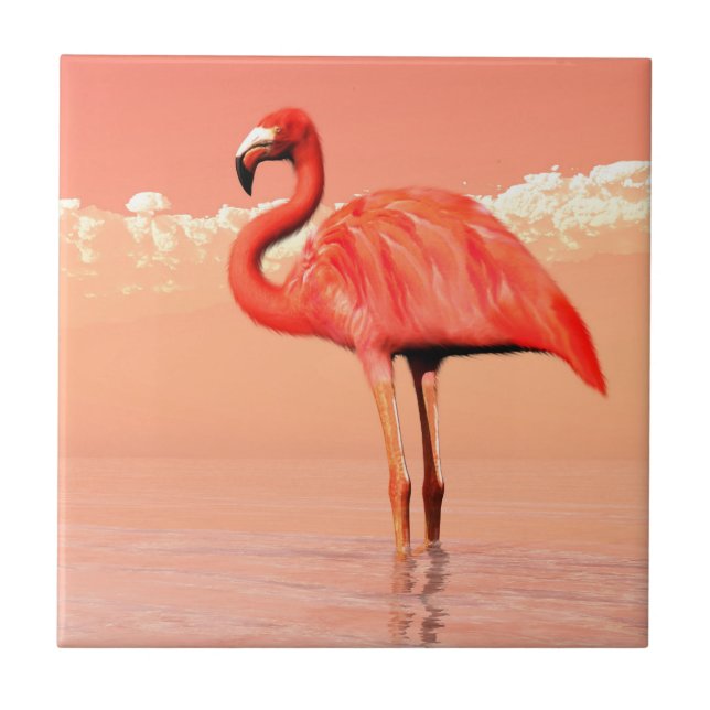 Carreau Flamant rose (Devant)