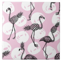 Flamant rose d'ananas rose