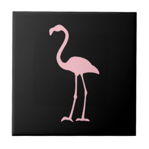 Carreau Flamant rose noir et rose