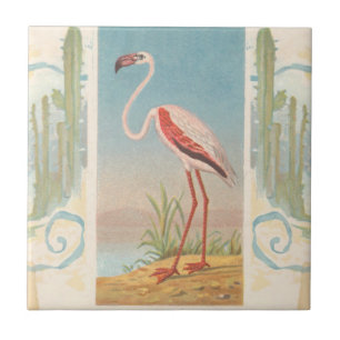 Carreau Flamant rose tapis Vintage oiseaux tropicaux