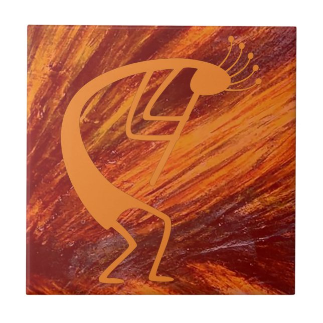 Carreau Flaming Kokopelli (Devant)