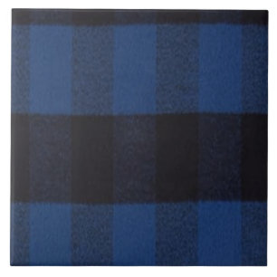 Carreau Flannel Buffalo Plaid Blue lumberjack texture