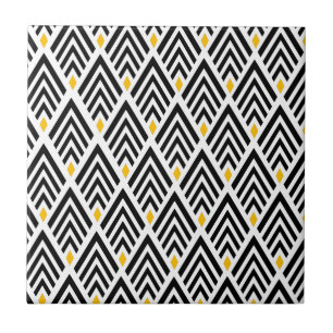 Carreau flèches d'art déco des années 1920 avec l'accen