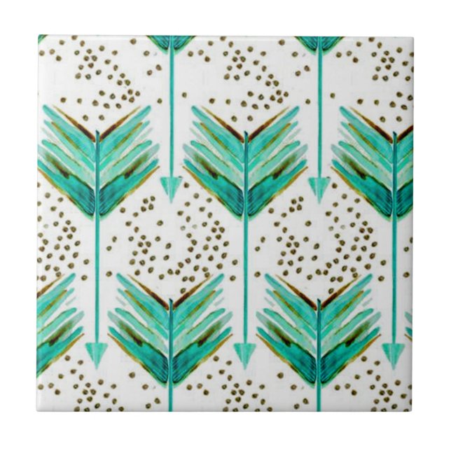 Carreau Flèches de plume (Devant)