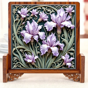 Carreau Fleur Art Nouveau