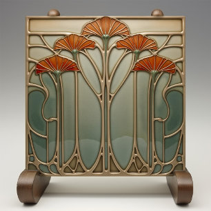 Carreau Fleur Art Nouveau [Set 3/4]