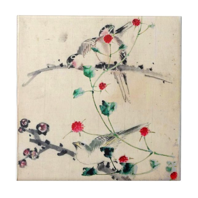 Carreau Fleur asiatique (Devant)