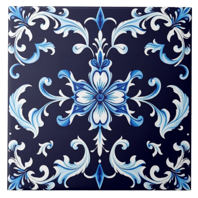 carreau fleur azurée (Devant)