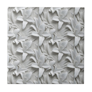 Carreau Fleur blanche Motif sans couture