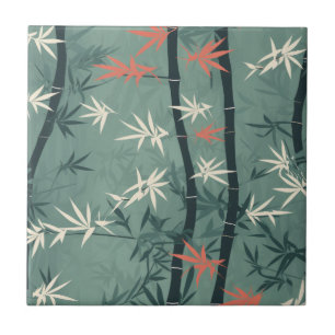 Carreau Fleur de bambou sereine Asiatique (7)