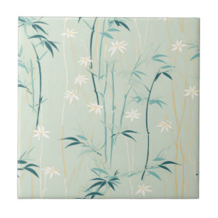 Carreau Fleur de bambou sereine Asiatique (9)