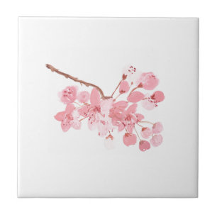 Carreau Fleur de cerisier Floral Rose Rustique Chic Pretty