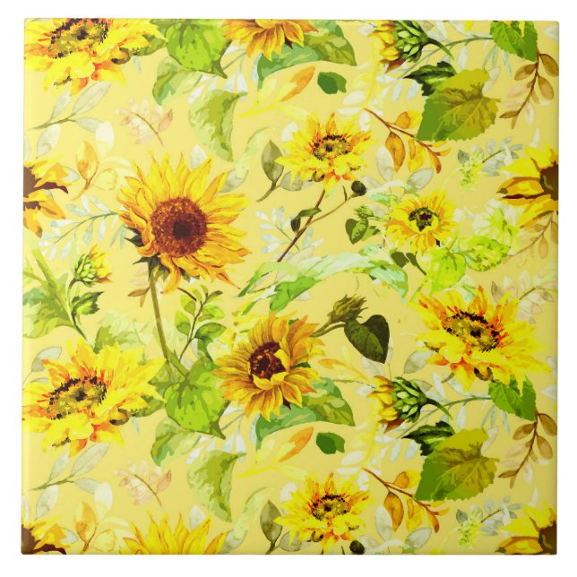 Carreau Fleur de couleur 2 (Devant)