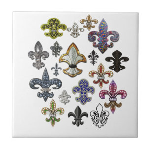 Carreau Fleur De Lis Flou Nouvelle Orléans Bijou Épersion