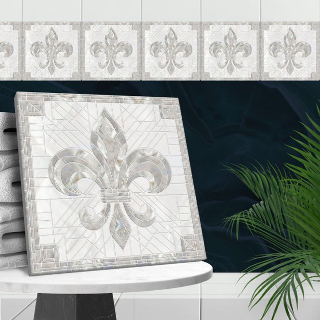 Carreau Fleur-de-lis - L'art de la mosaïque perle (Créateur téléchargé)