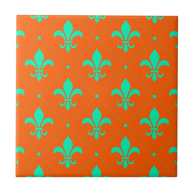 Carreau Fleur de Lis Motif (Devant)