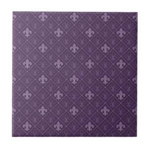 Carreau Fleur de Lis Motif sans couleur