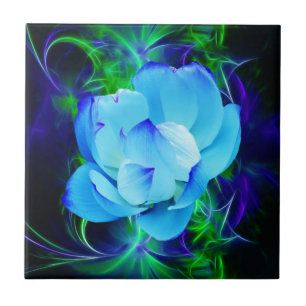 Carreau Fleur de lotus bleu et sa signification