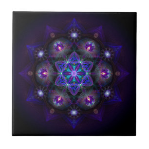 Carreau Fleur de mandala de la vie