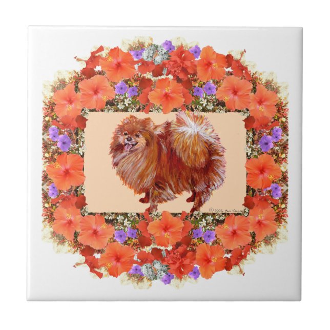 Carreau Fleur de Poméranie (Devant)