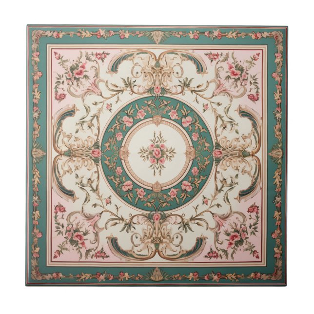 Carreau Fleur de tapis persan (Devant)