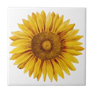 Carreau Fleur de tournesol Vintage