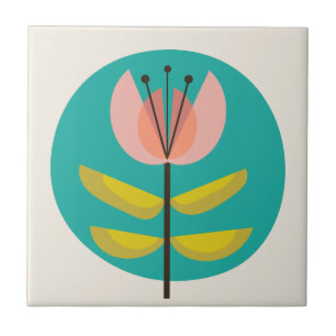 Carreau Fleur du Moyen-siècle