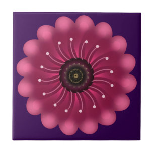 Carreau Fleur Fantastique Rose Luminescente Fleur Floral