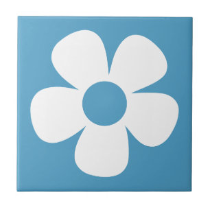 Carreau Fleur Rétro Amusante et Funky des Années 60 et 70