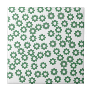 Carreau Fleur verte Motif Y2K