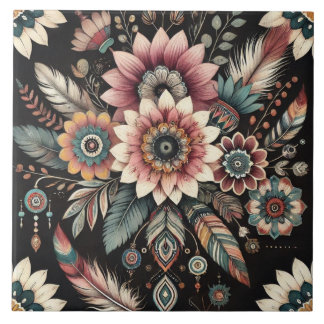 Carreau Fleurs Boho du soir