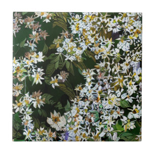 CARREAU FLEURS D'ASTER