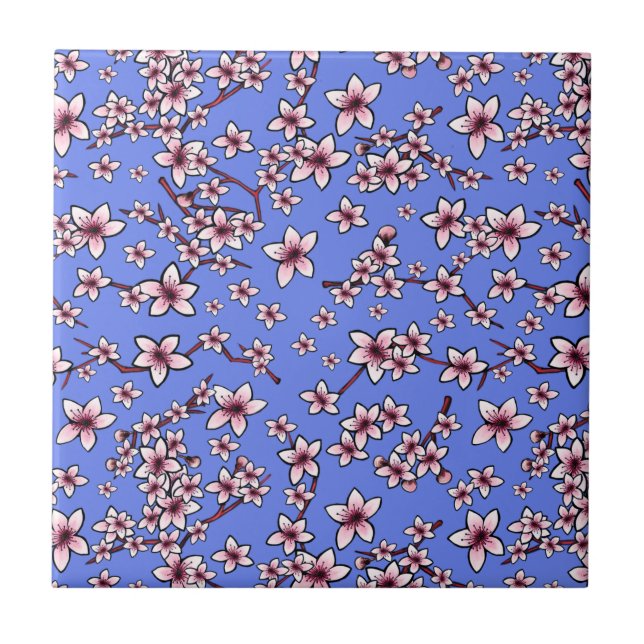 Carreau Fleurs de cerisiers KiniArt (Devant)