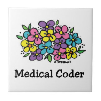 Carreau Fleurs de Dessous de verre de codeur Médicale