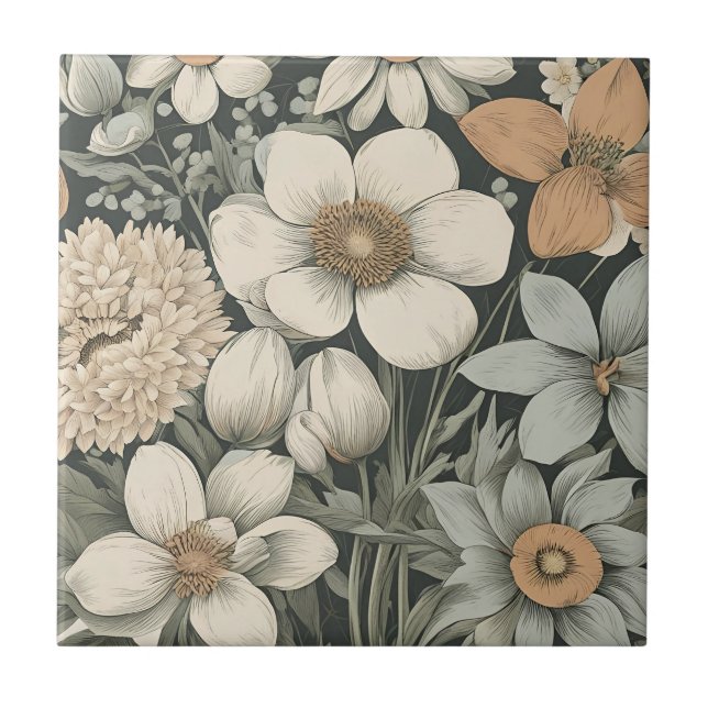 Carreau Fleurs de printemps (Devant)