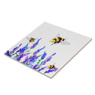 Carreau Fleurs de printemps et abeilles Flying Carrelage e