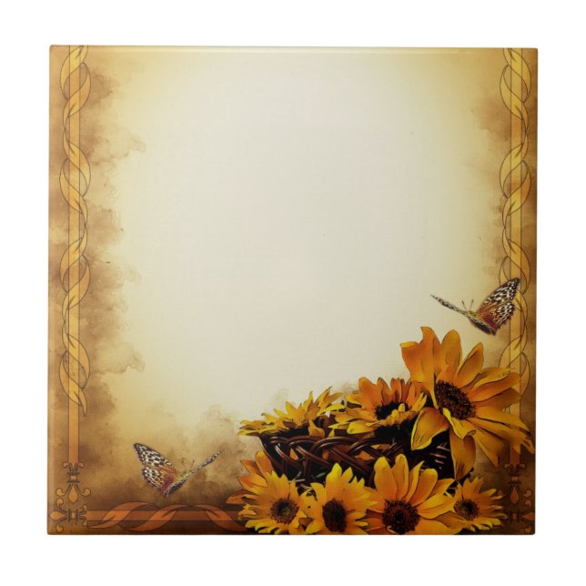 Carreau Fleurs de soleil (Devant)