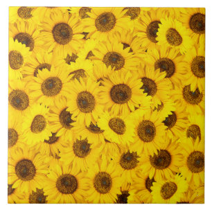 Carreau Fleurs de soleil
