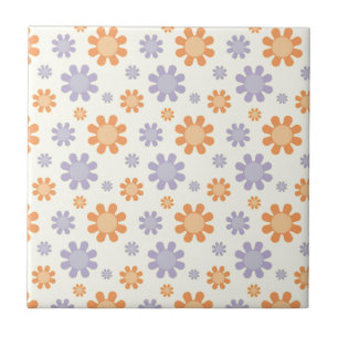 Carreau Fleurs des années 70 mignonnes