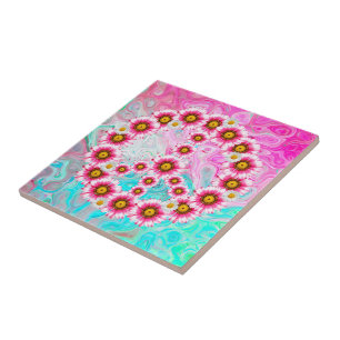 Carreau Fleurs des signes de paix